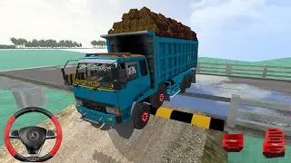 Mitsubishi Fuso Extreme Speed Breaker Challenge 🚧 | BUSSID Android Gameplay 