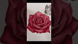 Stunning rose & butterfly tattoo design 🎨🌸&ndash;check out this  Xinkmasterpiece#RoseTattoo #ButterflyArt