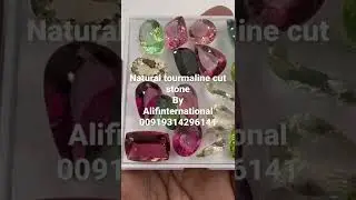 High quality multi tourmaline cut gemstone  #tourmaline #tourmalinegems #tourmalinestone #loosestone