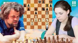 When Dina Belenkaya Faced Magnus Carlsen and the Board Went Quiet