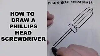 How to Draw a Phillips Head Screwdriver