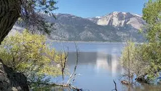 Slide Mountain refection on Washoe Lake Nevada