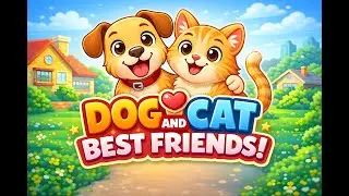 Dog and Cat Best Friends 🐶❤️🐱 | Funny Cartoon Story for Kids || 2026 New Cartoon