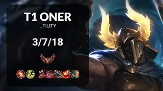 T1 Oner Pantheon vs Alistar UTILITY - KR GRANDMASTER Patch 15.8