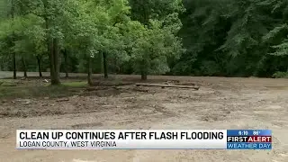 Cleanup underway at Chief Logan State Park from flash flooding