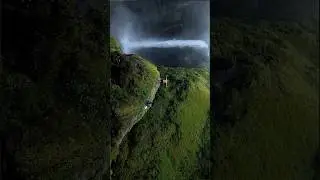 Wait for location#waterfall #maharashtra #drone #sahyadri #trekking #travel #kumbhewaterfall #viral