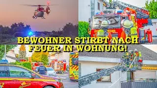 [TÖDLICHES FEUER IN WOHNUNG] - FEUERWEHR RETTET MANN AUS FEUER - | ITH IM NACHTEINSATZ | APPENWEIER