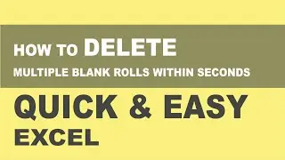 How to Delete in Excel