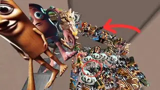 WOW TOO Much EVIL tung tung sahur and ALL Cursed Brainrot Nextbot in GMOD MAZE Minecraft PE MOD
