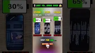 😳⚡IPHONE 15 PRO MAX vs PIXEL 10 PRO vs HONOR MAGIC8 PRO BATTERY TEST Video #shorts #viralvideo 😳⚡
