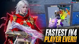 Fastest 1v4 Player Ever 💀 | intense clutches | BGMI 🔱