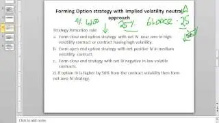 Option strategy using IV (in hindi)