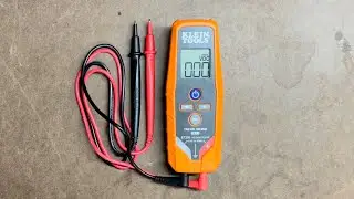 Цифровой мультиметр Klein Tools для проверки напряжения переменного и постоянного тока, а также п...