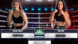 Luta 6 - Sophia ( Siam fight ) VS Ingrid ( Seven )