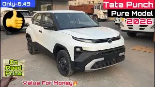 New Tata Punch Pure 2026 | Punch 2nd Base Model 2026, On Road Price, Features & Real-Life- Review