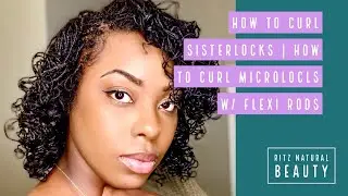 How to curl sisterlocks| How to curls microlocks| Curls for medium locks #microlocks #sisterlocks
