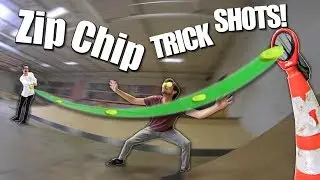 CRAZY MINI FRISBEE TRICK SHOTS! | Zip Chips