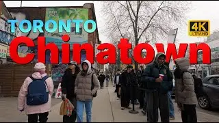 Chinatown Toronto Walk | 4K City Sounds & Street Life