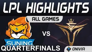 SN vs V5 Highlights ALL GAMES Quarterfinals LPL Summer Playoffs 2020 Suning vs Victory Five by Onivi