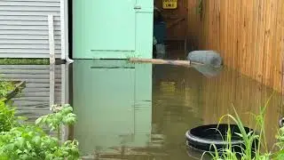 Backyard flood. July 2025