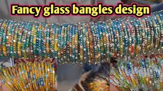 Fancy Glass Bangles 24 November 2023 |  glass bangles collection