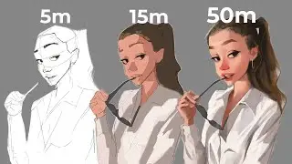 Timed Digital Art Challenge | 5m vs. 15m vs. 50m