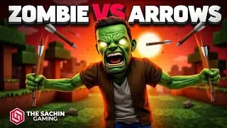 🔴 ARROWS  vs BIG ZOMBIE 🔴  #minecraft #minecraftvideos #shortsfeeds