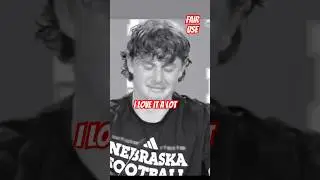 Nebraska punter Archie Wilson gets emotional 😪