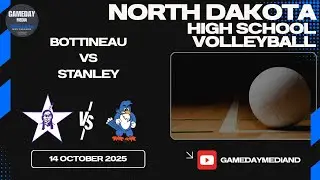 (10-14-25)🏐LIVE ND High School Volleyball:🔷Bottineau Stars at Stanley Blue Jays🔷🏐