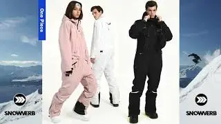 Men's High Experience Premium Winter Snowsuit One Piece Ski Jumpsuit, Snow Jacket, Pants at Snowverb