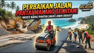 Update Perbaikan Jalan Menuju Pantai Selatan Malang