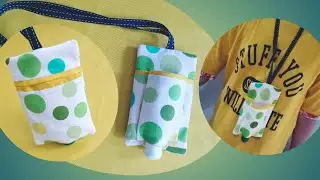 DIY Hand Sanitizer & Mask Holder | Double Sided Pouch | Mask Keeper Case | Hand Sanitizer Case Easy