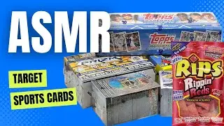 ASMR: sports cards from target / eating Rips candy / whispering