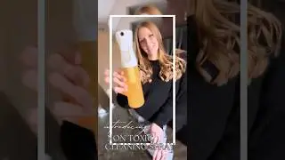 💦🍊My VIRAL DIY Non-Toxic All Purpose Cleaning Spray + FREE RECIPE In Description🤍