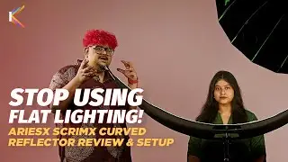 Stop Using Flat Lighting! AriesX ScrimX Curved Reflector Review & Setup
