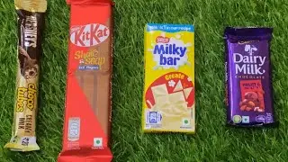 Satisfying video Asmr | rainbow Chocolate 🍫| chocolate eating video | candy unboxing video Asmr