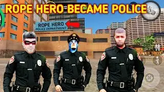 Rope hero became police officer | rope hero vice town game | new update| Gammer Pandey
