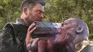 Thor Kills Thanos || Avengers: Infinity War || Deleted Scene Thanos Death Part 1