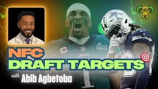 NFC Draft Targets & High-Stakes Strategies w/ Abib Agbetoba | GOAT District Fantasy Football Show