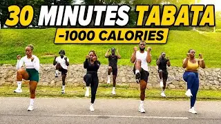 30 minutes Tabata : 1000 calories off. 