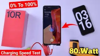 OnePlus 10R Charging Test⚡️0% To 100% Charging Review | 5000mAh + 80W