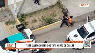 La Esperanza: Detenidos tres sujetos por hurto de cables