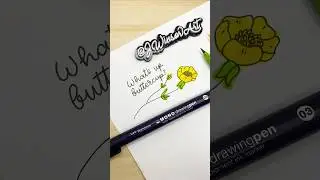What's up buttercup? #calligraphy #lettering #handwriting #cursive #flowerdoodle #handlettering