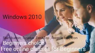 Windows 2010|| Desktop||Taskbar||Recycle bin||Start button||Icon PGT || NET ||SET
