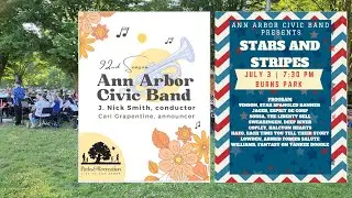 Ann Arbor Civic Band Stars and Strips Concert - Burns Park - July 3, 2024 - a2photographic.com (ejk)