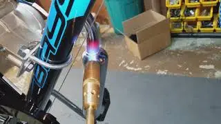 How to heat and bend your muffler on your 80cc motorized bicycle