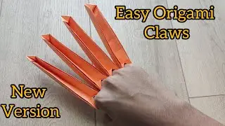 Easy Origami Claws | Tiger Claws | New models | origami weapons | paper toys | art and craft |
