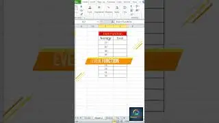 #Even Number#Function Excel#Shortsvideo#shorts