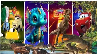 ⭐ McQueen x Dragon x Dinosaur &ndash; Tiles Hop Mega Mix 🚗🐉🦖🔥
