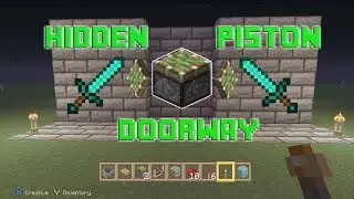 Minecraft Redstone Ideas: Hidden Piston/Minecart Activated Door